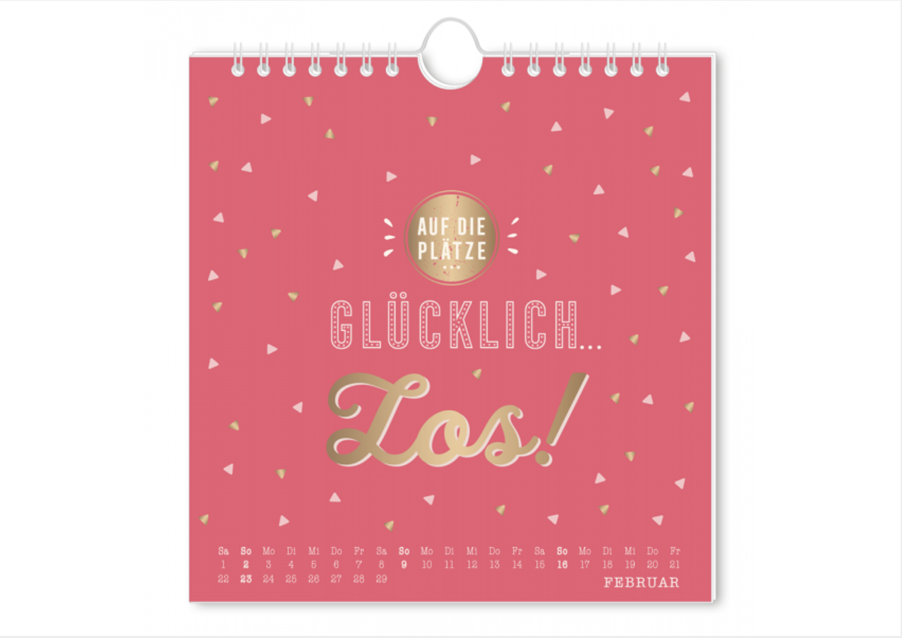 Postkartenkalender Gib Nie Auf